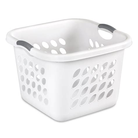 plastic white laundry basket|washing baskets for laundry plastic.